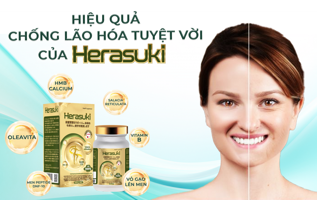 hiệu quả chống lão hóa của Herasuki