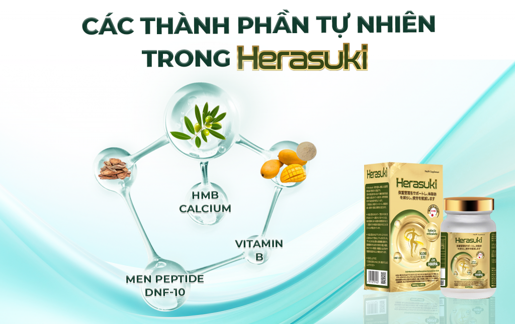 Các thành phần tự nhiên có trong Herasuki